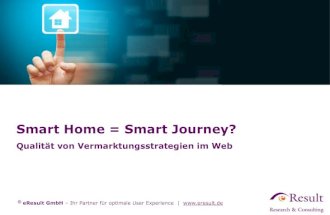 Smart Home = Smart Journey? Qualität von Vermarktungsstrategien im Web