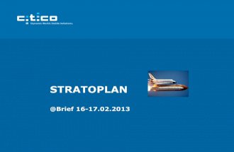 Stratoplan 2013 Brief by C.T.Co