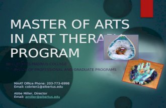 Master of Arts in Art Therapy Program
