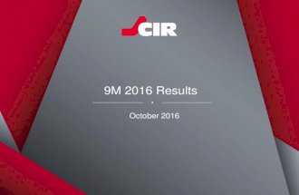 9M 2016 Group results