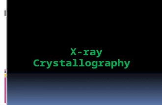X ray crystallography