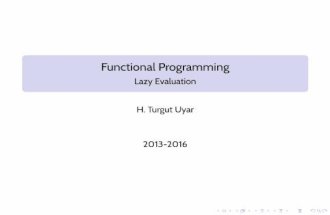 Functional Programming - Lazy Evaluation