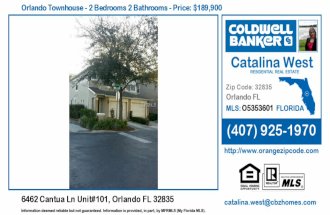 Homes for Sale in Orlando - 6462 Cantua Ln Unit#101, Orlando FL 32835