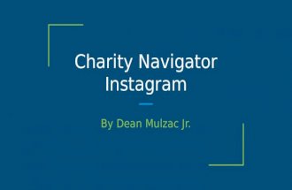 Charity Navigator Instagram