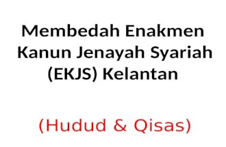 Membedah Enakmen Kanun Jenayah Syariah Kelantan