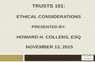 Trusts 101: Ethical Considerations