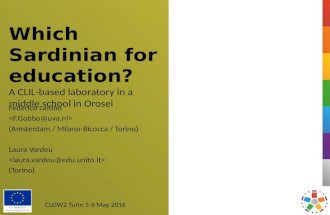 Which Sardinian for education?