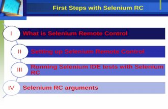 First steps with selenium rc