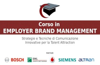 Brochure Corso Itinerante in Employer Brand Management
