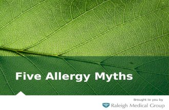 Five Allergy Myths That You Can't Afford to Believe