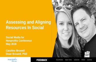 Social Media for Nonprofits Conference 2016 - Assessing & Aligning Resources in Social, Dean & Caroline Browell