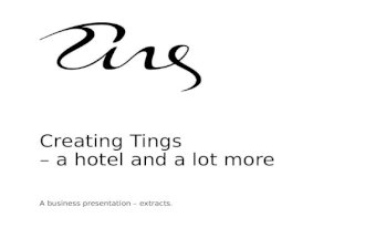 Tings concept presentation for the blog tt