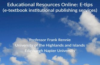 E tips educational resources online