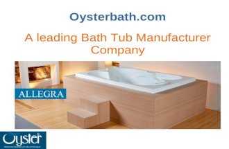 Best Bath Tub Manufacturer in India - Oyster Bath