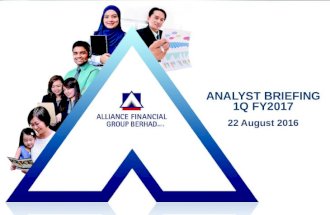 First Quarter FY2017 Analyst Briefing