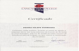 Advanced Proficient French - C1 Level - Lancaster College
