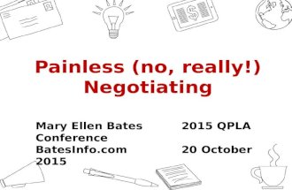 Painless (no, really!) Negotiation