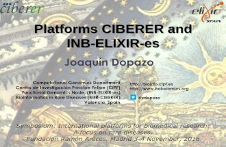 Platforms CIBERER and INB-ELIXIR-es
