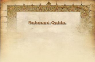 Rehmani Qaida (Fundamental book for Quran learners)