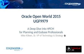A Deep Dive into HPCM for Planning and Essbase Professionals