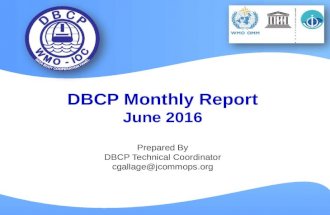 DBCP monthly report (June 2016)