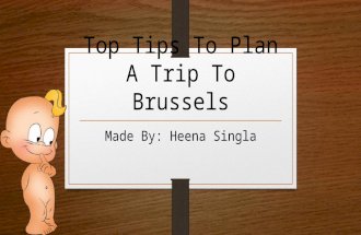 Top Tips To Plan A Trip To Brussels