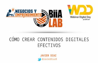 Webinar Digital Day: Cómo crear contenidos digitales efectivos