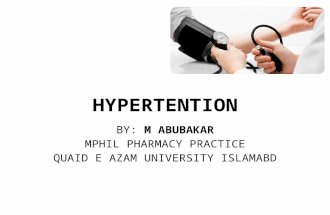 Hypertension, its causes, types and management