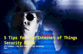 5 Tips for the Internet of Things Security Risks