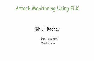 Null Bachaav - May 07 Attack Monitoring workshop.