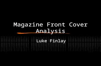 Magazine cover analysis