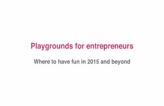 Five exciting fields for entrepreneurs in 2015