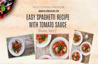 Easy paleo spaghetti recipe with tomato sauce [Paleo, Keto]