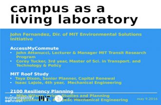 Campus as a living laboratory
