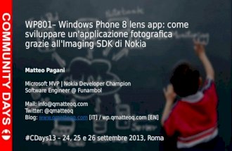 Lens App and Imaging SDK for Windows Phone