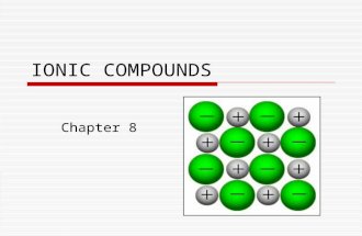 Ch 8 ionic compounds