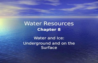 Physical Geography Lecture 09 - Water Resources (Ground water and ice) 110716
