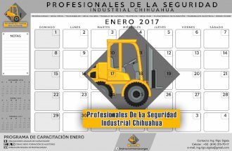 Planeador mensual 2017 profesionales de la seguridad industrial chihuahua