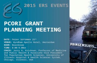 REG PCORI Grant Planning Meeting 26/09/15