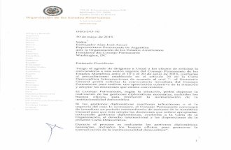 Informe de Luís Almagro invocando Carta Democrática OEA por crisis Venezuela