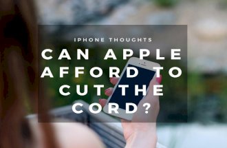 Can Apple Afford to Cut the Cord?