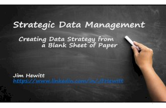 Strategic Data Management - Getting Started