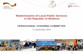 MSPL presentation of the operational steering committee session of 21 september 2016