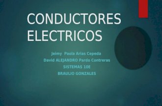 Conductores electricos - sistemas 2017 - 10E