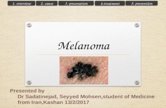 Melanoma sign symptom management surgery prevention ملانوم