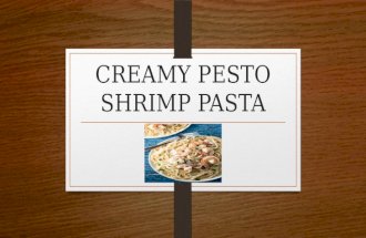 Thomas willjohn castillo    creamy pesto shrimp pasta