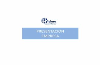 2015 Hidmo Presentación Hidmo
