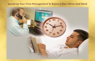 Speed up your time management