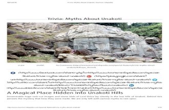 Trivia  myths about unakoti   tourism infopedia
