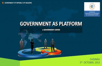 Government as platform, by Iurie Țurcanu